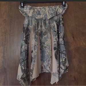 Flowy Patterned Tube Top